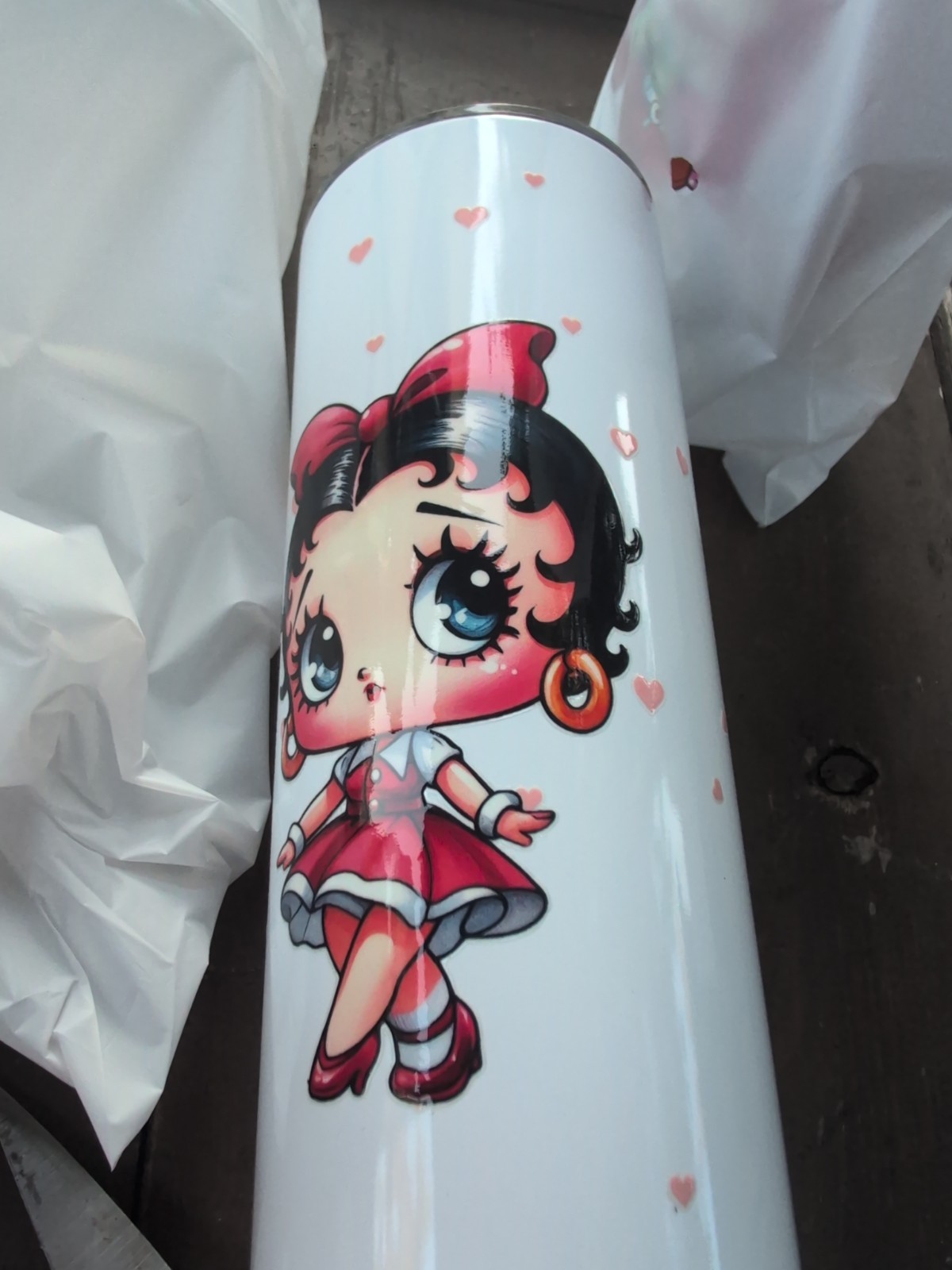 KayzCharmzz Betty Boop 20oz hot and cold tumbler Cleveland