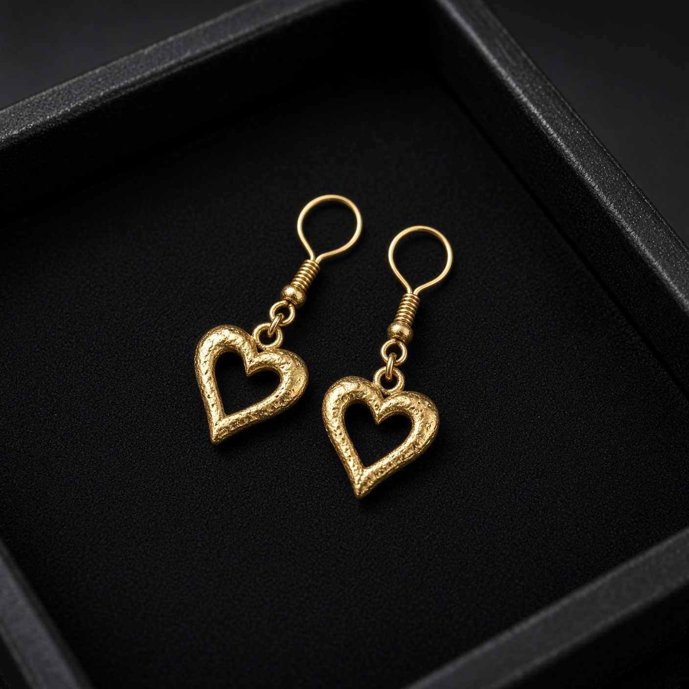 KayzCharmzz I Love You heart drop earrings handmade jewelry Cleveland